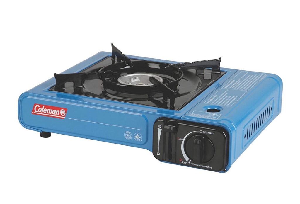 The Coleman Portable Butane Stove With Carrying Case