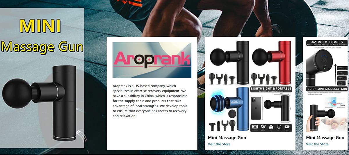 Aroprank Updated Deep Tissue Massage Gun