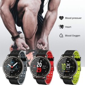 Smart watch waterproof Tempered Glass Activity Fitness Tracker Heart Rate Monito High Quality Free Shipping