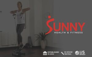 Sunny Health & Fitness Mini Stepper with Resistance Bands