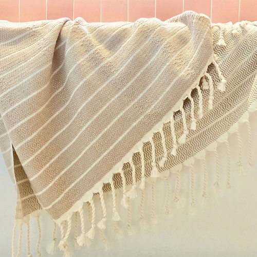 geo stripe turkish towels