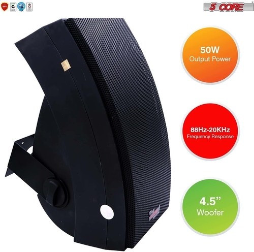 5 core consumer electronics radio communication parts accessories speakers outdoor indoor wall ceiling speaker home surround sound patio wired 80w 5core ws 60 37131231101165