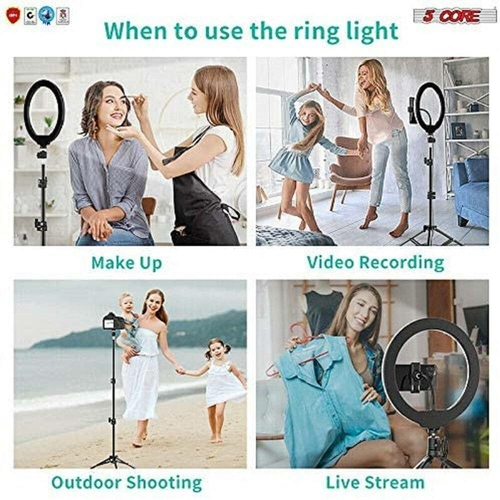 5 core lighting studio ring light stand phone holder tik tok selfie makeup recording aro de luz 5core rl 8 37475634741485
