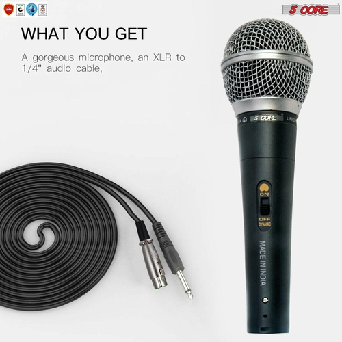5 core microphones microphone pro microfono dynamic mic xlr audio cardiod vocal karaoke 5core nd 5800x 37452540641517