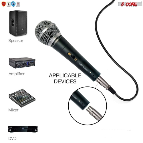 5 core microphones microphone pro microfono dynamic mic xlr audio cardiod vocal karaoke 5core nd 5800x 37452540674285