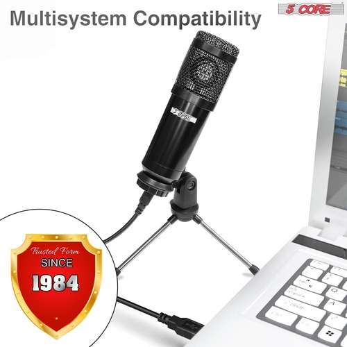 5 core microphones premium pro audio condenser recording microphone podcast gaming pc studio mic 5 core rm 4 b 37461884469485