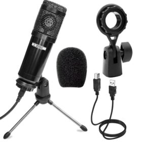 5 core microphones premium pro audio condenser recording microphone podcast gaming pc studio mic 5 core rm 4 b 37461884567789