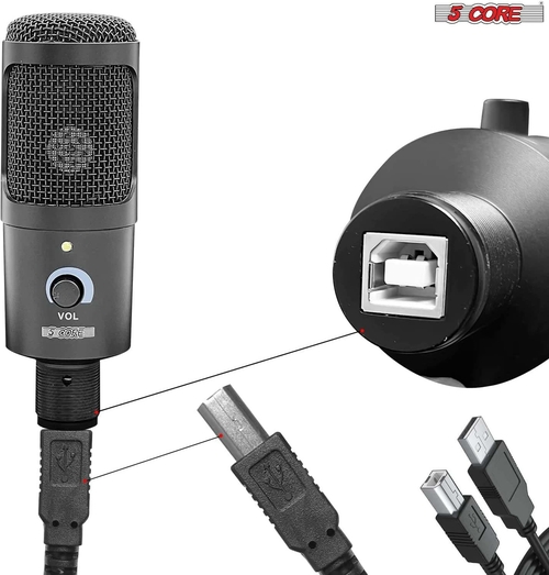 5 core microphones premium pro audio condenser recording microphone podcast gaming pc studio mic 5 core rm blk tri 37118089167085