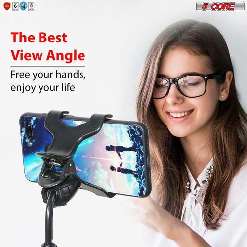 5 core mobile phone stands desktop mobile phone holder stand 360 rotate video studio base bracket clip 5 core zm 18 37118627479789