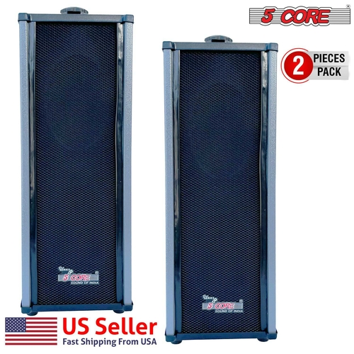 5 core speakers outdoor indoor wall ceiling speaker home surround sound patio wired 80w 5core 15tg 2pcs 37502917116141
