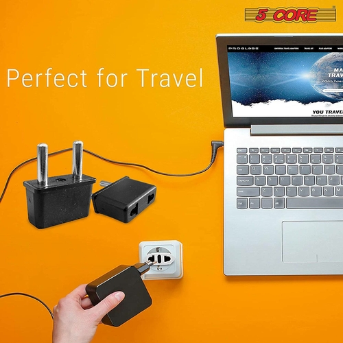 5 core universal world travel usb plug adapter surge protectors type a international 5 core 4 pieces pack 37480904032493