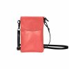 uniquely you womens cell phone purse pastel red one size bags crossbody 721